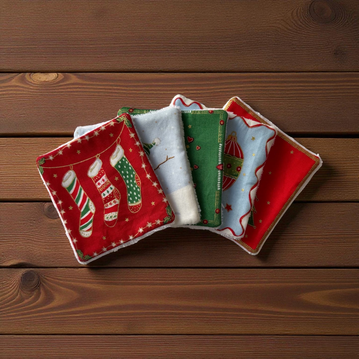 Lot 5 lingettes démaquillantes réutilisables